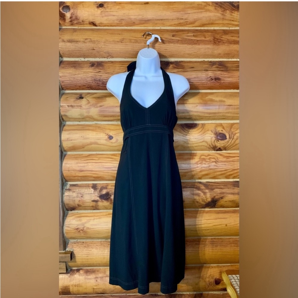 Athleta Pack Everywhere Black Halter Dress Size 4T